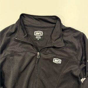 100% Black Zip-Up Jacket